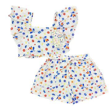 Conjunto Primavera Verão Branco Fábula - 6 anos - Fábula