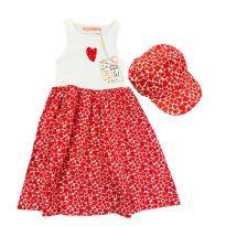 Vestido Verão Branco Estampado Fábula - 6 anos - Fábula