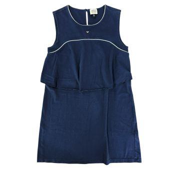 Vestido Azul Manga Curta Armani Junior - 12 anos - Armani