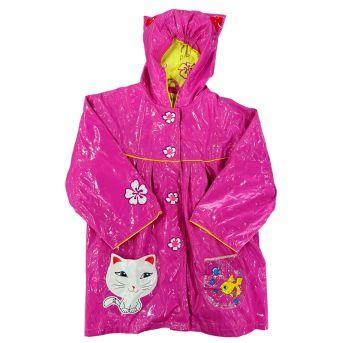 Capa De Chuva Rosa Estampada - Prematuro - Kidorable