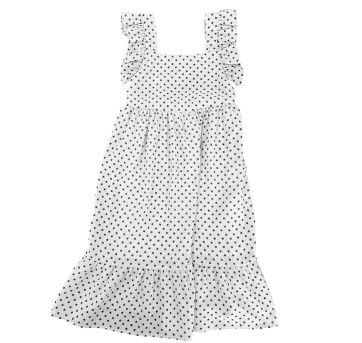 Vestido Branco Estampado Le Lis Petit - 10 anos - Le Lis Petit