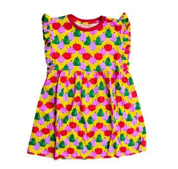 Vestido Estampado Manga Curta Fábula - 6 anos - Fábula