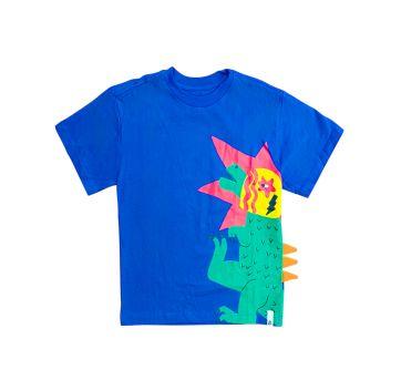 Camisa Azul Estampada Bento - 6 anos - Bento