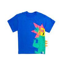 Camisa Azul Estampada Bento - 6 anos - Bento