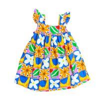 Vestido Estampado com Lacinho - 1 ano - Fábula