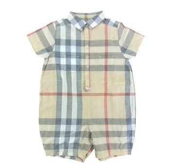 Romper Quadriculado Burberry - 9 meses - Burberry