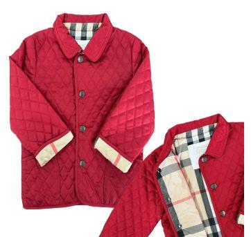 Jaqueta Inverno Vermelha Burberry - 18 meses - Burberry