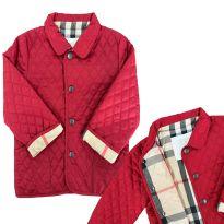 Jaqueta Inverno Vermelha Burberry - 18 meses - Burberry