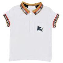 Camisa Polo Branco Burberry - 9 a 12 meses - Burberry