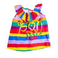 Vestido Estampado com Calcinha Manga Curta Fábula - 1 ano - Fábula