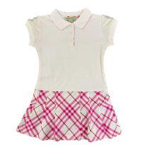 Vestido Rosa Manga Curta Burberry - 2 anos - Burberry