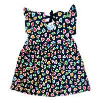 Vestido Preto Estampado Manga Curta Fábula - 6 anos - Fábula