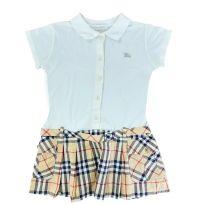 Vestido Saia Branco Burberry - 2 anos - Burberry