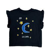 Camisa Preta Estampada Fábula - 6 anos - Fábula