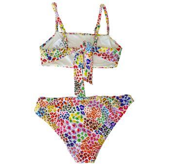 Biquini Branco Colorido Estampado Fábula - 6 anos - Fábula