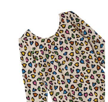 Maiô Manga Longa Branco Estampado Fábula - 6 anos - Fábula