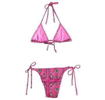 Biquini Rosa Estampado Fábula - 12 anos - Fábula