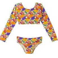 Biquini Amarelo Estampado Fábula - 6 anos - Fábula