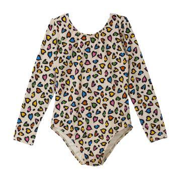 Maiô Manga Longa Branco Estampado Fábula - 6 anos - Fábula