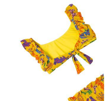 Biquini Amarelo Estampado Fábula - 6 anos - Fábula