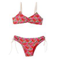 Biquini Rosa com Vermelho Estampado Fábula - 12 anos - Fábula