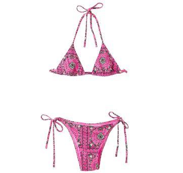 Biquini Rosa Estampado Fábula - 12 anos - Fábula