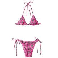 Biquini Rosa Estampado Fábula - 12 anos - Fábula