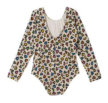 Maiô Manga Longa Branco Estampado Fábula - 6 anos - Fábula