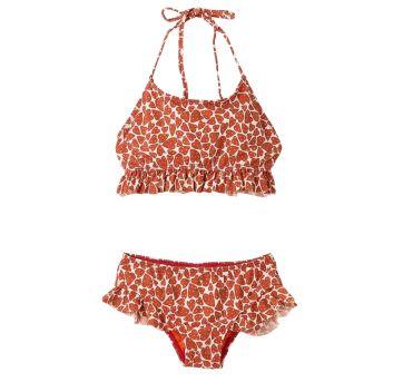 Biquini Vermelho Estampado Fábula - 6 anos - Fábula