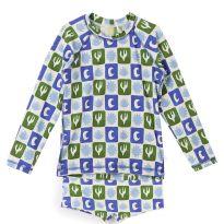 Camiseta UV e Sunga Estampado Fábula - 6 anos - Fábula