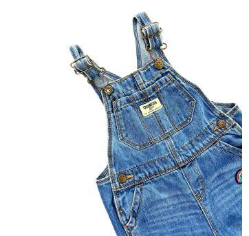 Jardineira Jeans OshKosh - 12 a 18 meses - OshKosh