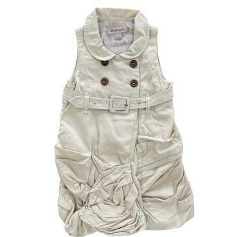 Vestido Bege Burberry - 9 meses - Burberry
