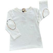 Camisa Meia Estação  Branca Burberry - 9 meses - Burberry