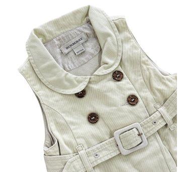 Vestido Bege Burberry - 9 meses - Burberry