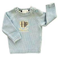 Casaco Manga Longa Azul Burberry - 3 meses - Burberry