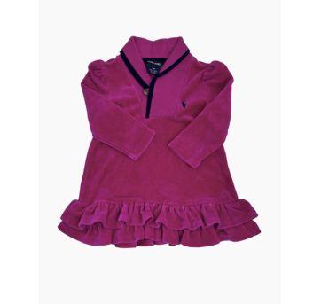 Roupa Vestido Rosa Ralph Lauren - 9 meses - Ralph Lauren