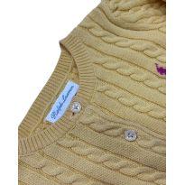 Roupa Blusa Tricô Amarela Ralph Lauren - 9 meses - Ralph Lauren