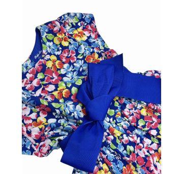 Roupa Vestido com Calcinha Estampado Ralph Lauren - 18 meses - Ralph Lauren