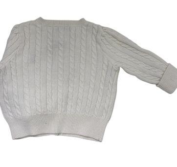 Roupa Blusa Tricô Of White Ralph Lauren - 6 meses - Ralph Lauren