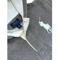 Roupa Blusa Moletom Cinza Ralph Lauren - 7 anos - Ralph Lauren