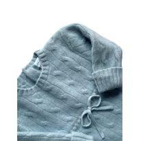 Roupa Macacão Tricô Azul Ralph Lauren - 6 meses - Ralph Lauren