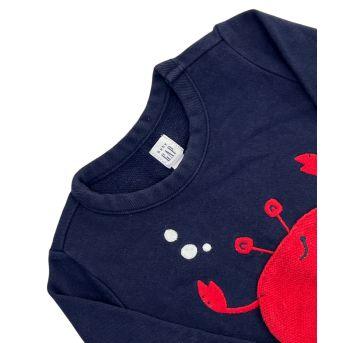 Camisa Manga Longa Azul GAP - 18 a 24 meses - Gap Kids