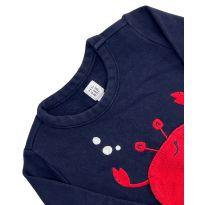 Camisa Manga Longa Azul GAP - 18 a 24 meses - Gap Kids