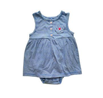 Body Vestido Listrado Carter`s - 18 meses - Carter`s