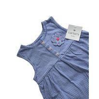 Body Vestido Listrado Carter`s - 18 meses - Carter`s