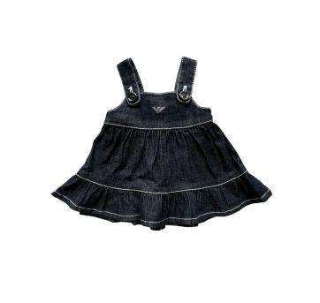 Jardineira Saia Jeans Armani Baby - 6 meses - Armani