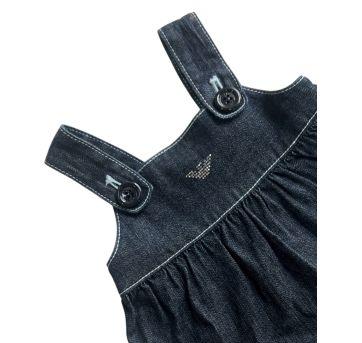 Jardineira Saia Jeans Armani Baby - 6 meses - Armani
