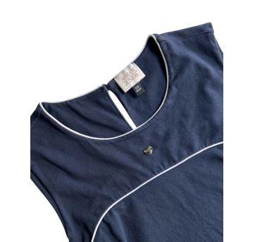 Vestido Azul Manga Curta Armani Junior - 12 anos - Armani