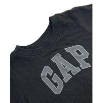 Camiseta Preta GAP - 6 a 9 meses - Gap Kids