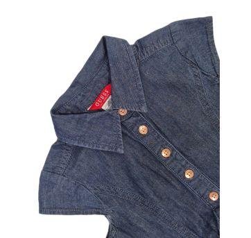 Vestido Jeans Manga Curta Guess - 4 anos - Guess